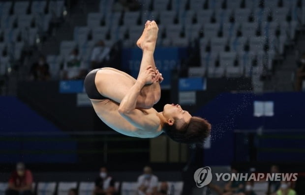  다이빙 우하람, 3ｍ 스프링보드 4위…'역대 최고 성적'