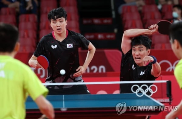 [속보] 남자탁구, 중국과 올림픽 단체전 선봉에 이상수-정영식조