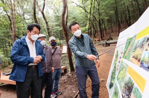 백군기 용인시장, 구성도시연공원을 찾아 "기존 공공원 조성의 관점을 바꾼 전국 최초의 획기적 사례" 강조