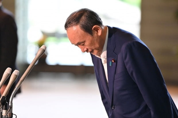 스가 일본 총리 / 사진= AFP