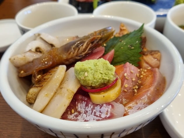 광교신도시 맛집 오늘동에서 맛본 카이센동 사진=이송렬 기자