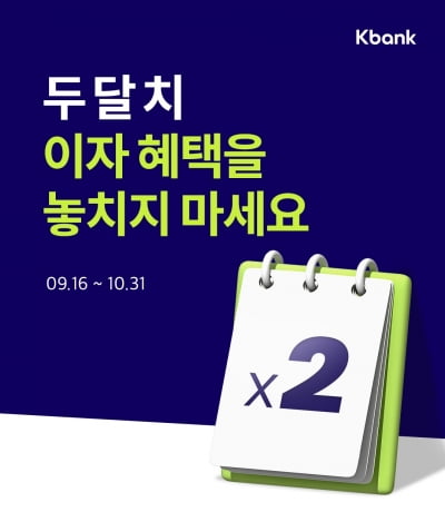 케이뱅크, 중저신용 대출 고객에 두 달치 이자 '캐시백'