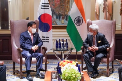 '쿼드 멤버' 인도와 외교장관회담…"특별 전략적 동반자관계 심화"