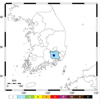 경남 창녕 남쪽서 규모 2.6 지진…"인근 지역 지진동"