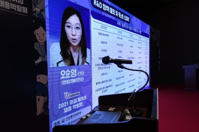 [포토] 온라인으로 열린 2021 이공계여성 채용박람회