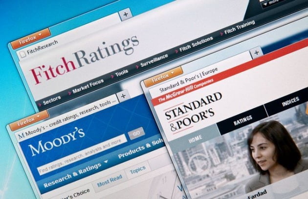 세계3대 신용평가회사 Moody's, Standard & Poor's, Fitch / 출처 investopedia