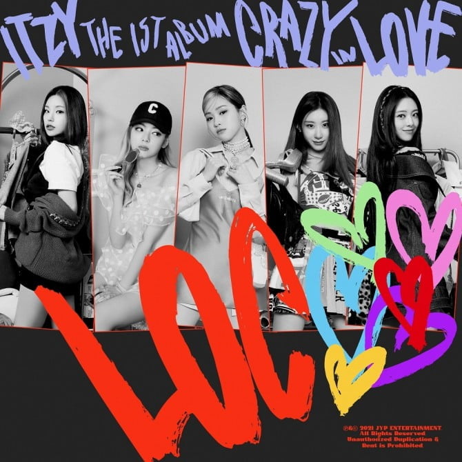 ITZY, 데뷔 첫 정규 앨범 `CRAZY IN LOVE`로 월드와이드 아이튠즈 앨범 차트 정상