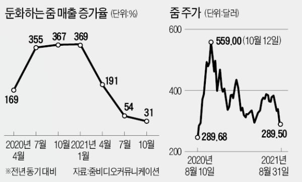 줌·펠로톤·핀터레스트 급락…코로나 수혜株 조정 시작됐다