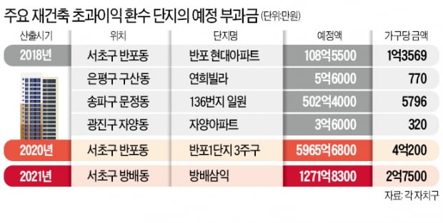 "가구당 5억씩 토해낼 판"…강남 재건축 집주인들 '공포'