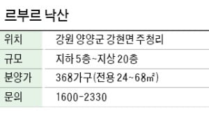 르부르 낙산, 호텔급 시설…안정적 임대수익 창출