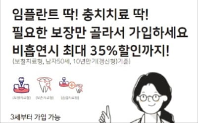 임플란트·충치치료 딱…미래에셋생명 '치아보험'