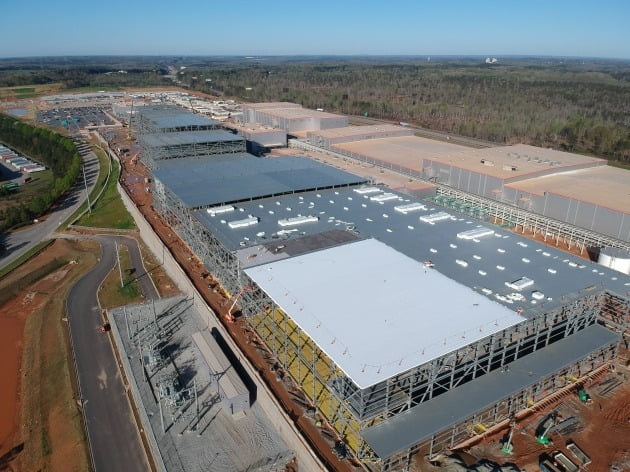 SK이노베이션이 미국 조지아주에 건설 중인 배터리 공장 전경  /SK이노베이션 제공