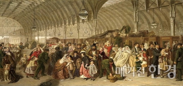 윌리엄 파웰 프리스, 기차역, 1862년, 런던 로열 컬렉션 트러스트