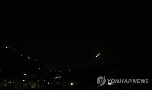 시리아 "수도 상공서 이스라엘 미사일 격추"