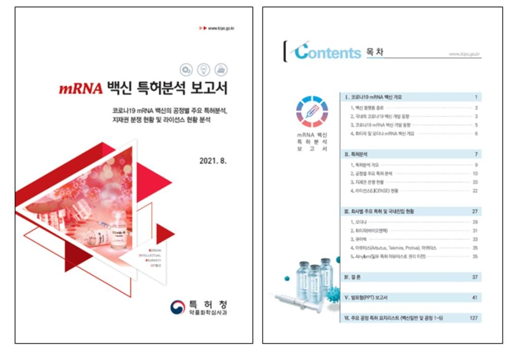 mRNA 특허 정보 분석해 백신 개발 돕는다…특허청 보고서 발간