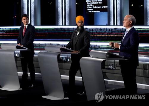 캐나다 조기 총선 10일 앞 여야 접전 '자유·보수당 박빙'