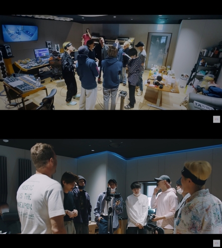 "꿈이 이뤄진 듯" BTS와 콜드플레이가 말하는 '마이 유니버스'(종합)