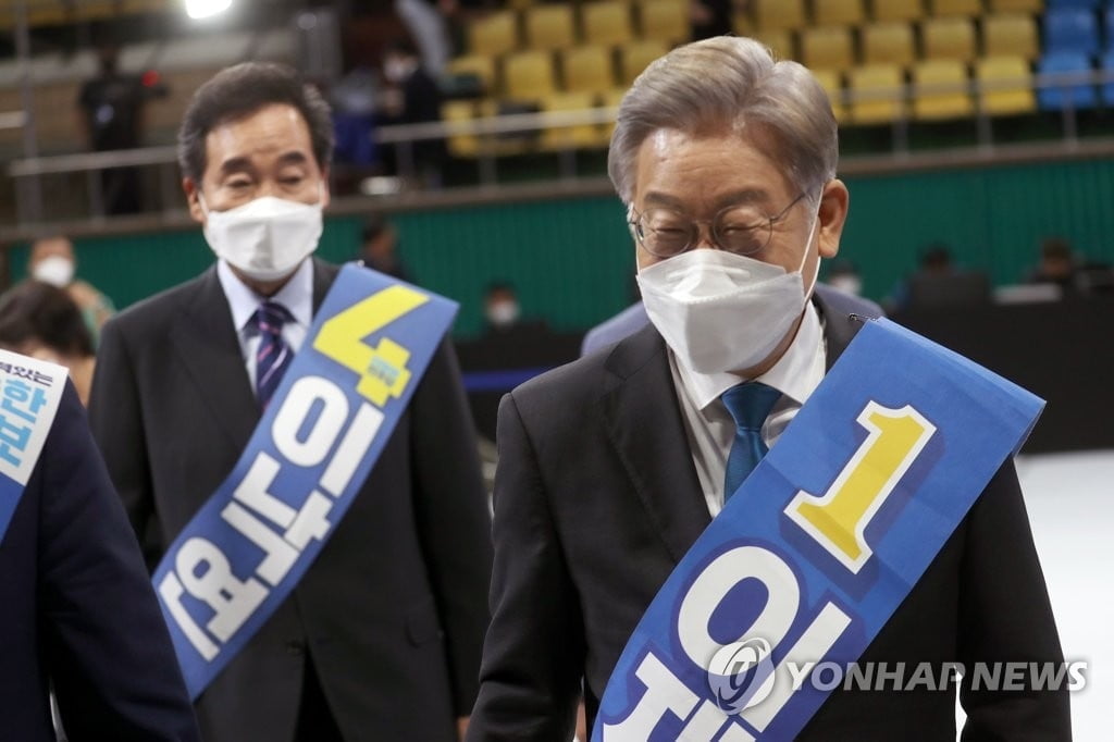 이재명, 전북서 득표율 54% 압승…이낙연 38%