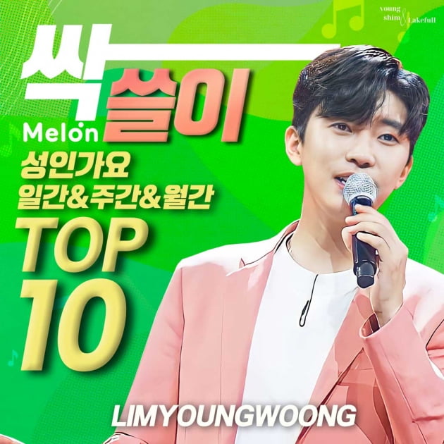 임영웅, 멜론차트 TOP10 싹쓸이…트로트 가수 '넘버원'