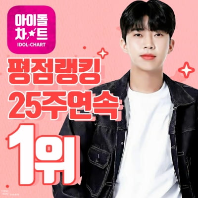 임영웅, '아이돌차트' 평점랭킹 25주 연속 1위…'차트의 남자의 쾌속질주'