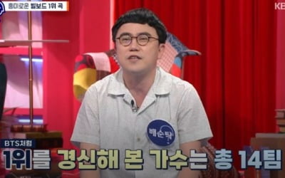 '이거 알아?' 배순탁 "빌보드 1위 스스로 경신, BTS 포함 14팀"