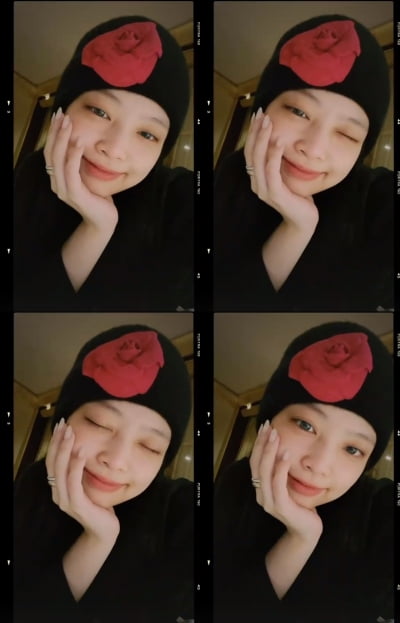 블랙핑크 제니, 파리에서 윙크 보낸 젠득이...귀여워[TEN★]