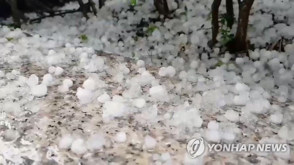 '직경4㎝ 우박에 초속15m 강풍'…북한, 초가을 이상기상에 긴장