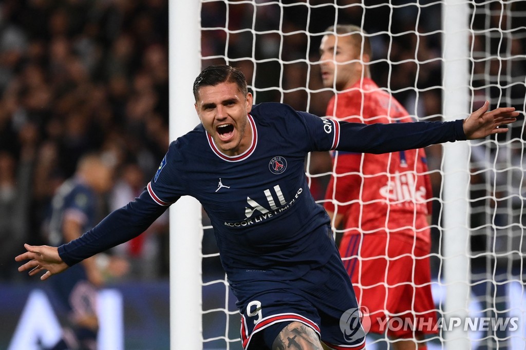 '메시 골대 불운' PSG, 이카르디 극장골에 '개막 6연승'