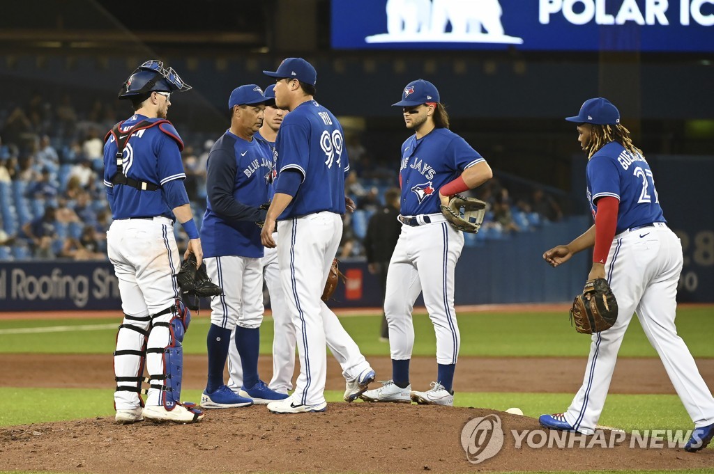 부진 헤어나오지 못하는 류현진, 토론토 에이스→구멍 전락
