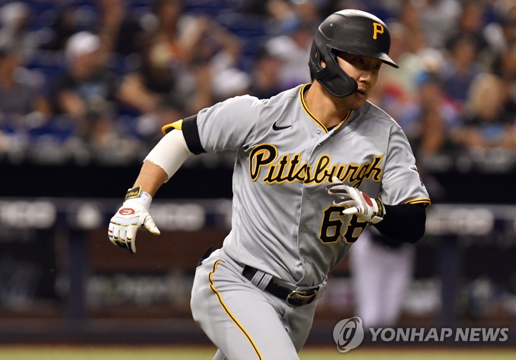 박효준 MLB 통산 첫 3루타로 2타점…타율 0.180