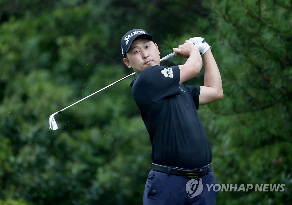 박정민, 비즈플레이 전자신문오픈 2R 선두…김주형 등 공동 2위(종합)