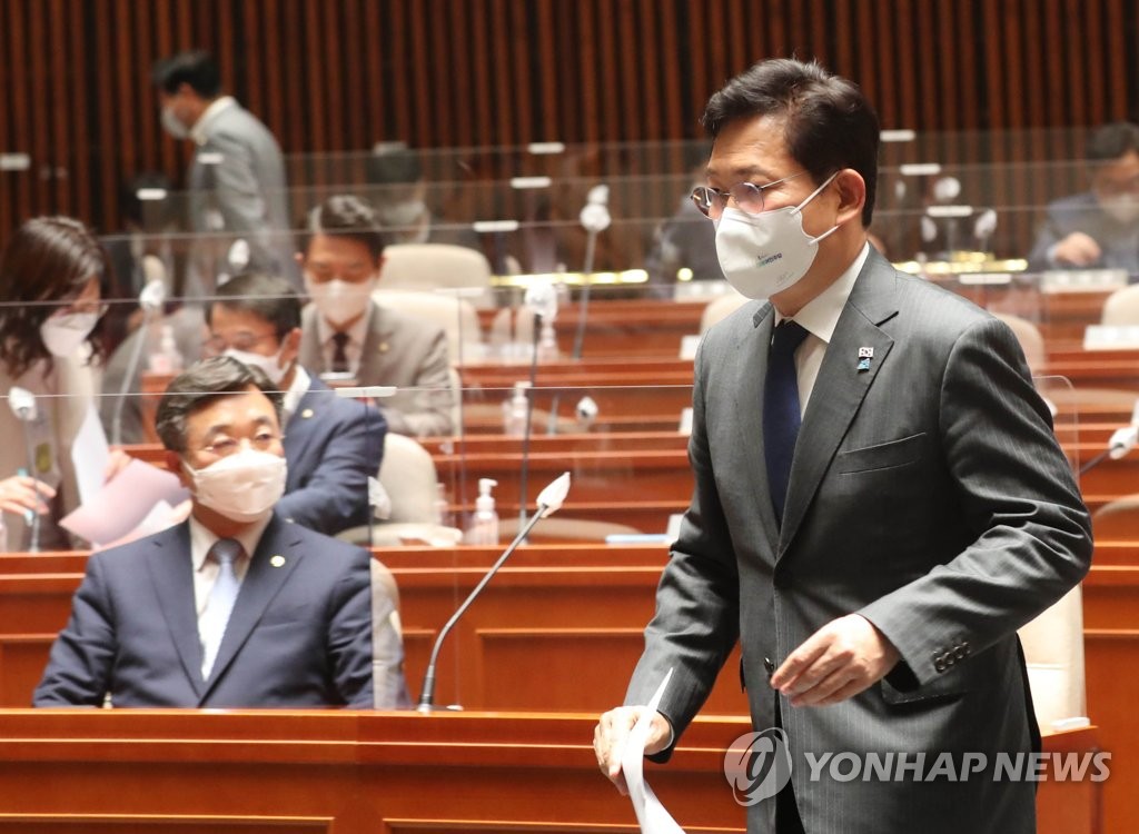 송영길 "언론법 결론내기 쉽지 않아…우리도 수정안 만들겠다"