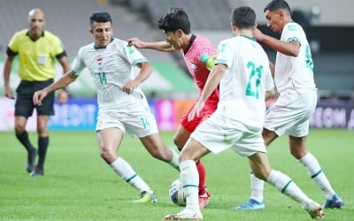 한국 축구대표팀, WC 최종예선 1차전 이라크와 0-0 무승부