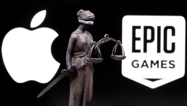 미국 캘리포니아주의 법원이 애플과 에픽게임스간 소송에서 10일(현지시간) 에픽의 손을 들어줬다. 사진=REUTERS