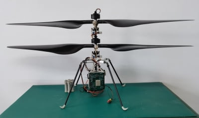 중국, 화성 탐사 로버 '길잡이' 미니 헬기 시제품 공개
