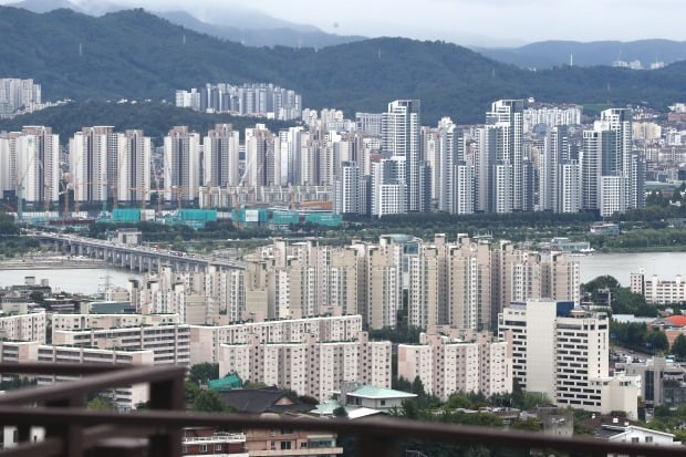 서울 남산에서 도심의 아파트 및 주택 단지가 보이고 있다. /뉴스1