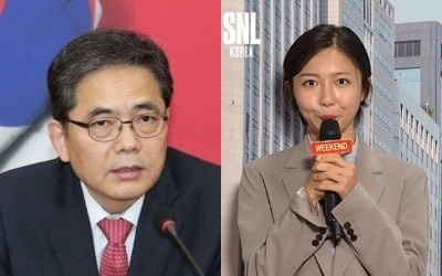 "삐 소리 들려"…'SNL' 주기자, '50억 퇴직금' 곽상도子 풍자