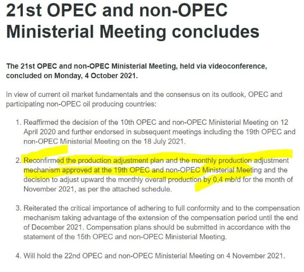 OPEC+ "추가 증산 없다"…브렌트유, 3년 만에 첫 81달러 돌파