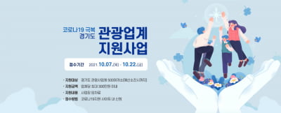 경기도, 도내 관광업계 활성화 '최대 300만원 임차료 지원' 신청 접수