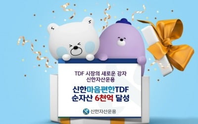 신한마음편한TDF 순자산 6천억 달성…작년말 대비 300% 성장