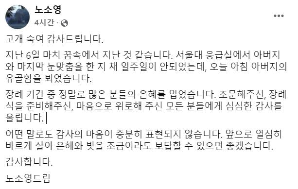 노소영 아트센터 나비 관장의 페이스북 페이지 캡처. 