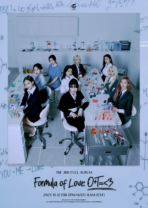 트와이스, 11월 12일 정규 3집 `Formula of Love: O+T=