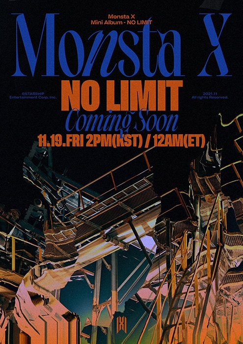 몬스타엑스, 11월 19일 국내 컴백 확정…커밍순 이미지 기습 공개