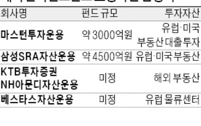 해외 대체투자 재시동 거는 기관들