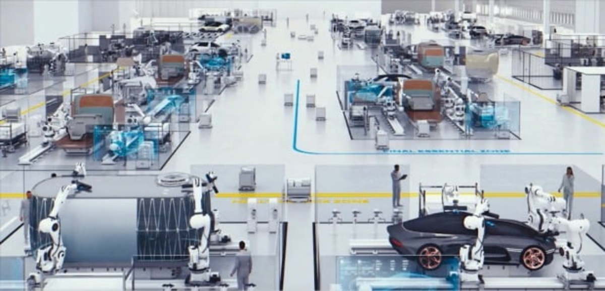 현대자동차·기아 스마트팩토리 Eforest…로봇이 스스로 차종 찾아 조립 | 한국경제
