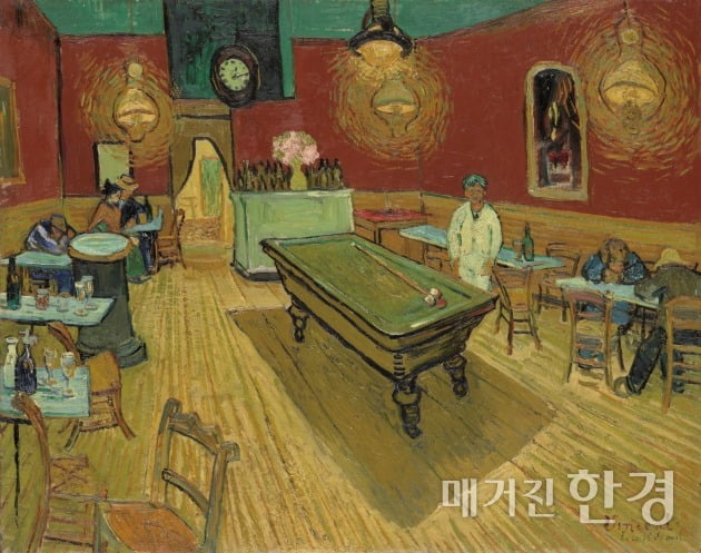 빈센트 반 고흐, 밤의 카페, 1888년, 뉴헤이븐 예일대 미술관 