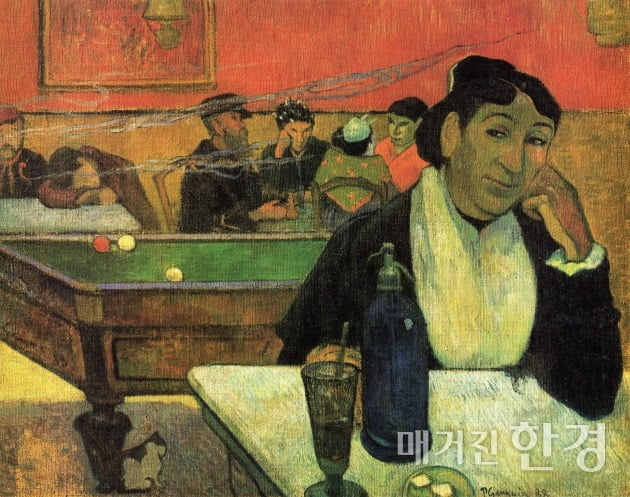 폴 고갱, 아를의 밤의 카페, 1888년, 모스크바 푸시킨 미술관