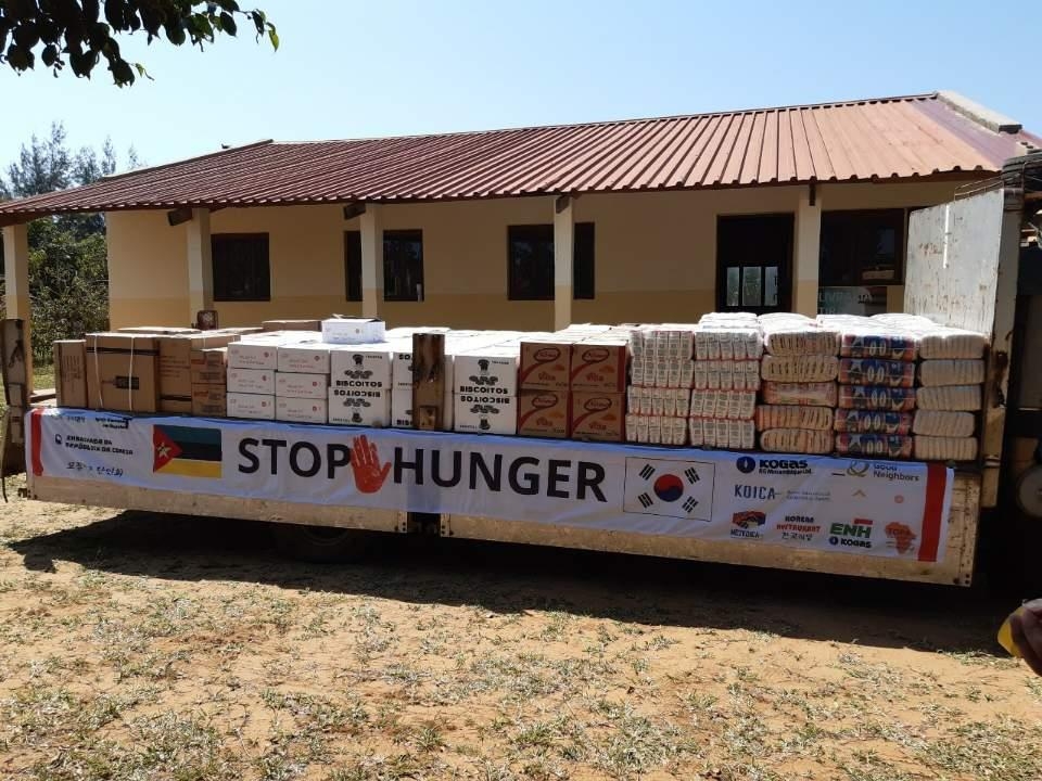 한인교회, 모잠비크 빈민 500가정에 긴급 식량키트 제공