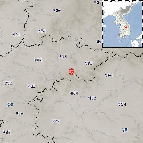 충북 제천서 규모 2.4 지진…"인근 지역선 진동 느꼈을 수준"(종합)