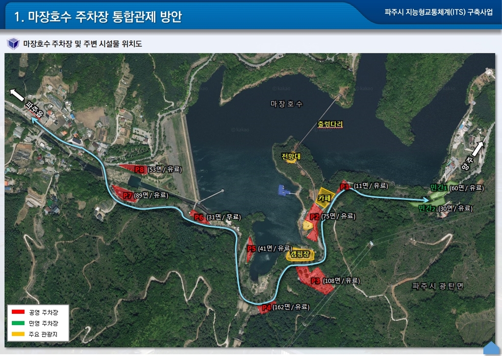 파주시, 공영주차장 30곳 주차정보 통합제공시스템 추진